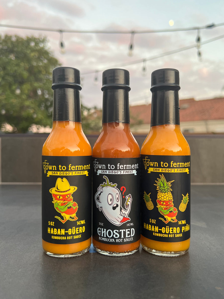 Down for a three way? Down To Ferment Hot Sauce Package Deal – Down to ...